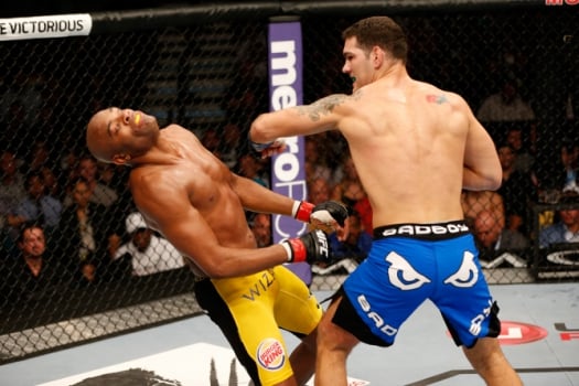 Chris Weidman e Anderson Silva (FOTO: Getty Images)