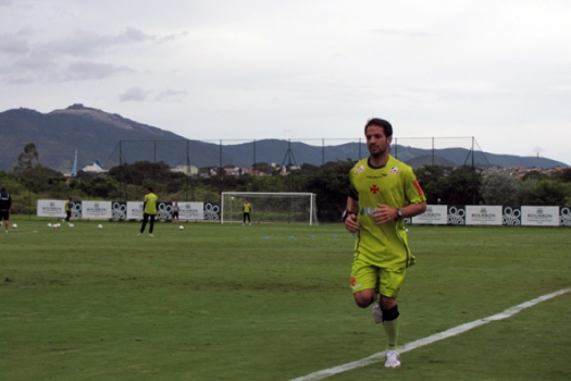 Abelairas em treino do Vasco (Foto: Bruno Braz)