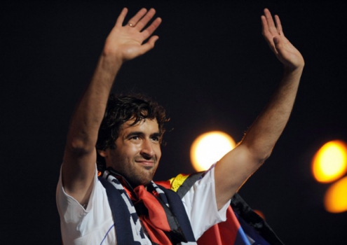 No ano de 2008, Raúl conquistou seu último título espanhol pelo Real Madrid (AFP PHOTO / PIERRE-PHILIPPE MARCOU)