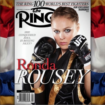 Ronda Rousey foi capa da revista de boxe The Ring (FOTO: Divulgação)