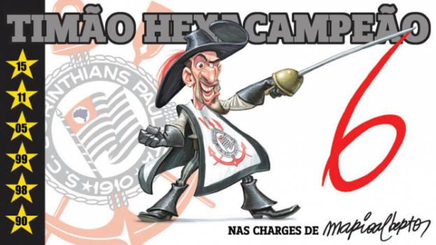 Pintou o 6! Confira a história do hexa nas charges do LANCE!