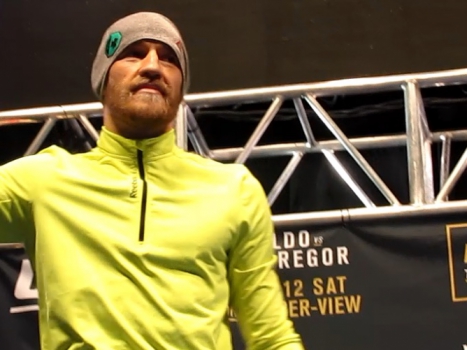 Conor McGregor em treino aberto do UFC 194 (FOTO: Luis Fernando Coutinho)