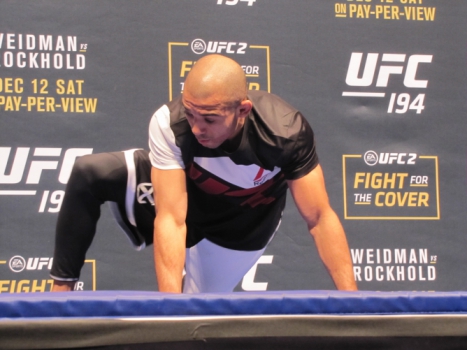 José Aldo em treino aberto do UFC 194 (FOTO: Luis Fernando Coutinho)