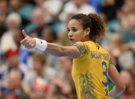 Handebol Feminino Brasil x França (foto:JONATHAN NACKSTRAND / AFP)