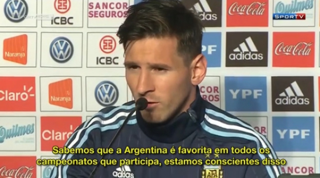 HOME - Messi coloca Argentina como favorita da Copa América (Foto: Reprodução/Sportv)