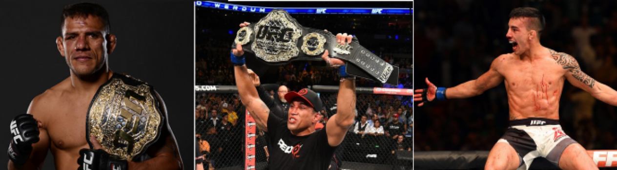 Dos Anjos, Werdum e Thomas Almeida