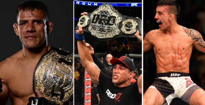 Dos Anjos, Werdum e Thomas Almeida