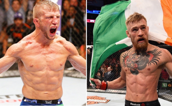 TJ Dillashaw e Conor McGregor são campeões do UFC