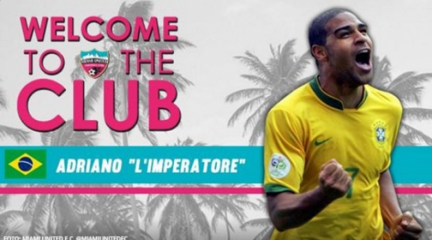 Miami United, dos EUA, confirma a contratação de Adriano Imperador (Foto: Reprodução)