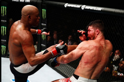 Anderson Silva foi derrotado por Michael Bisping no UFC Londres (FOTO: Reprodução)