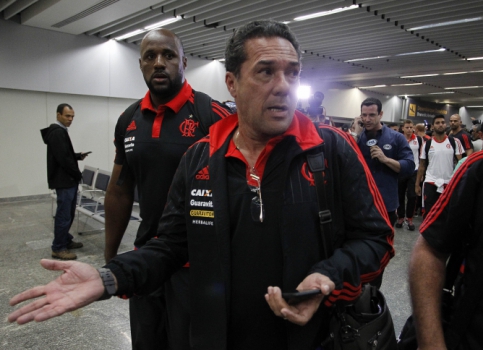 Vanderlei Luxemburgo no desembarque do Flamengo. (Foto: Wagner Meier / Lance!Press)