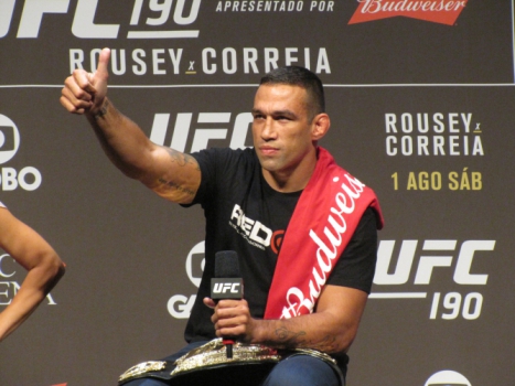 UFC reúne campeões José Aldo, Fabricio Werdum e Rafael Dos Anjos (FOTO: Luis Fernando Coutinho)