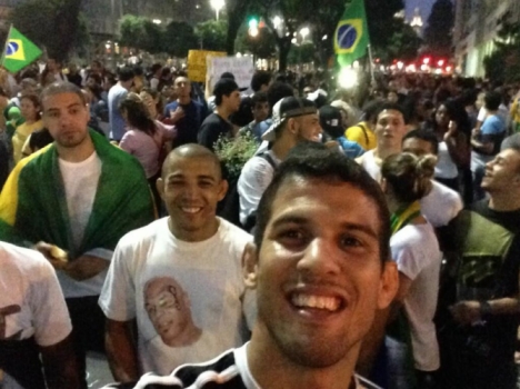 Leo Santos e José Aldo (FOTO: Reprodução)