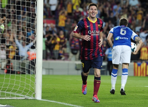 Messi - Barcelona x Real Sociedad (Foto: Josep Lago/AFP)