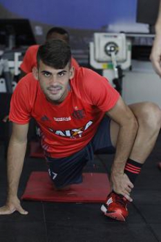 Felipe Vizeu já fez três gols no profissional (Gilvan de Souza/Flamengo)