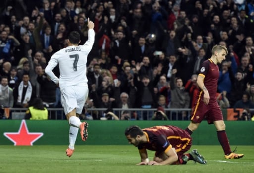 Real Madrid x Roma (foto:JAVIER SORIANO / AFP)