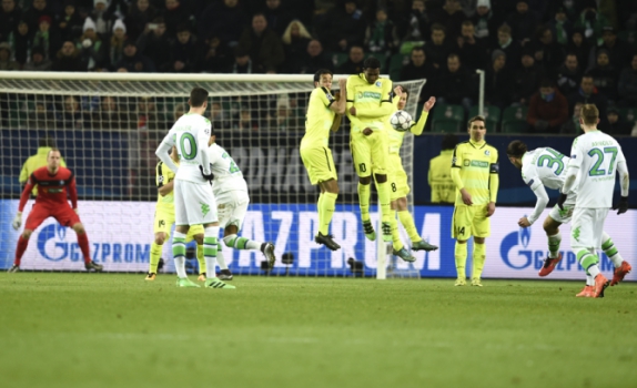 Wolfsburg x Gent (foto:John MACDOUGALL / AFP)