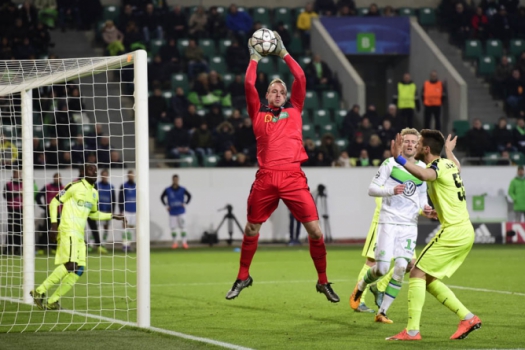 Wolfsburg x Gent (foto:John MACDOUGALL / AFP)
