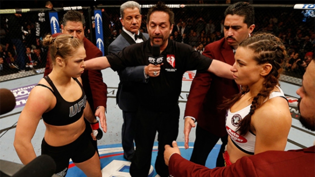 Ronda Rousey já venceu Miesha Tate por duas vezes (FOTO: Reprodução)