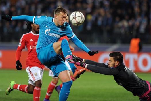 Zenit x Benfica (Foto: Divulgação)