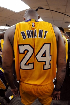 A camisa 24 do Los Angeles Lakers ficará imortalizada para sempre na história