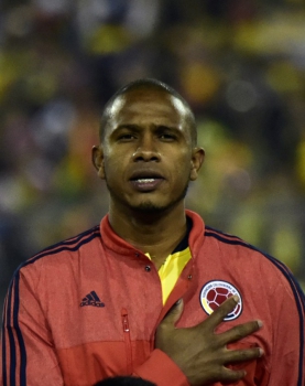 O volante colombiano Valencia está no Santos desde 2015