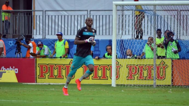Caique - Jovem goleiro do Vitória fez bons jogos na temporada (Foto: Francisco Galvão/EC Vitória/Divulgação)