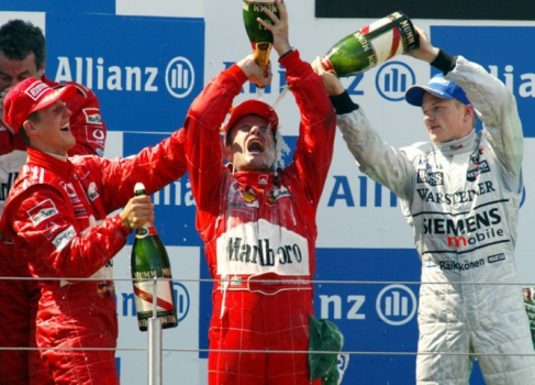 A segunda vitória de Rubinho veio no GP da Europa, em junho de 2002