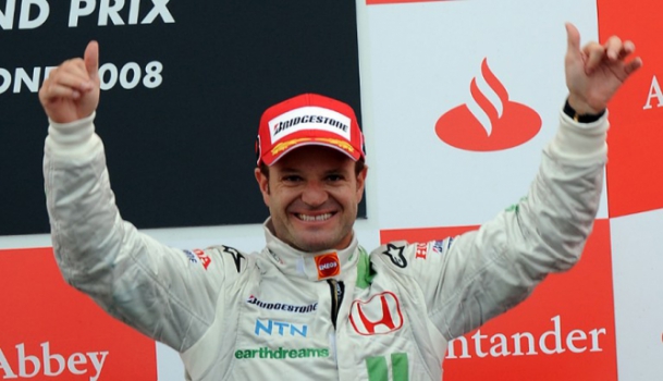 Em 2008, seu primeiro pódio pela Honda, no GP de Silverstone, na Inglaterra