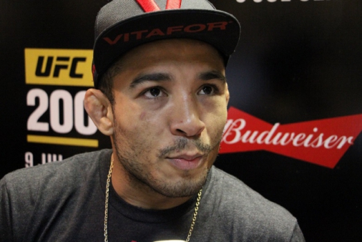 José Aldo falou com a imprensa em evento ocorrido na academia Nova União, no Rio de Janeiro