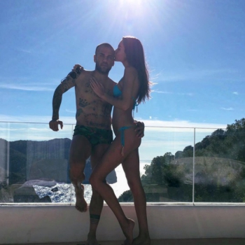 Dani Alves e Joana - Reprodução