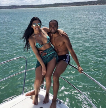 Lucas Moura e Larissa - Reprodução