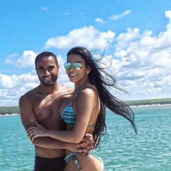 Lucas Moura e Larissa - Reprodução
