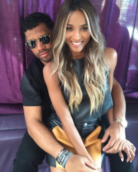 Russel Wilson e Ciara - Reprodução