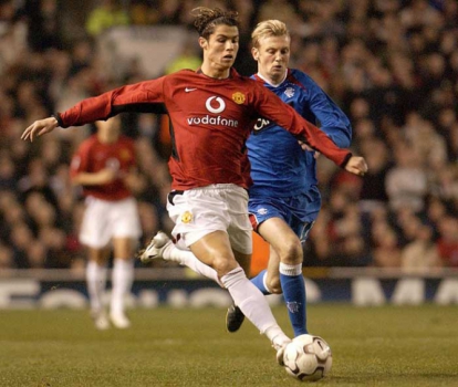 Em 2003, Cristiano Ronaldo foi contratado como grande promessa pelo Manchester United
