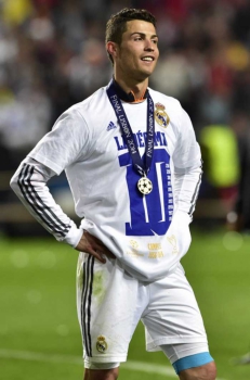 No ano de 2014, Cristiano Ronaldo conquistou sua primeira Liga dos Campeões pelo Real Madrid
