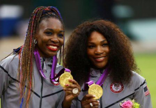 Venus e Serena Williams, campeãs em Londres-2012 (Foto: Divulgação)