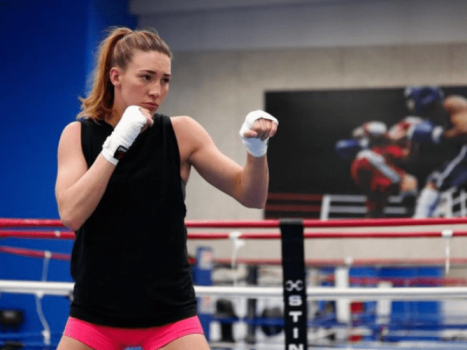 Mikaela Mayer é atleta da seleção olímpica de boxe dos Estados Unidos