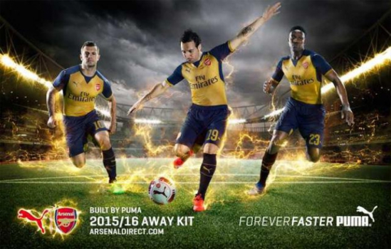 Camisa reserva do Arsenal