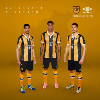 Camisa titular do Hull City