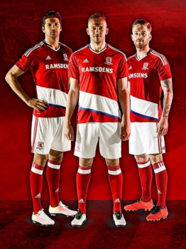 Camisa titular do Middlesbrough para temporada