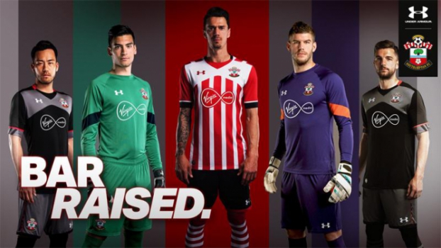 Camisa titular e reserva do Southampton