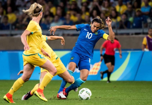 Brasil x Australia (Foto:AFP)