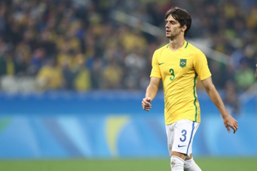 Rodrigo Caio, em partida contra a Colômbia