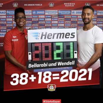 Bellarabi e Wendell renovam com Bayer