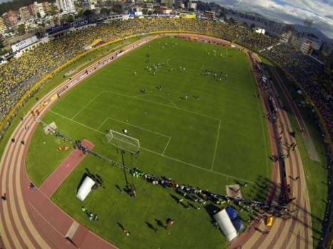 Mais uma imagem aérea do principal estádio equatoriano