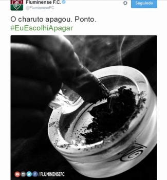 Fluminense - Tweet de charuto apagado