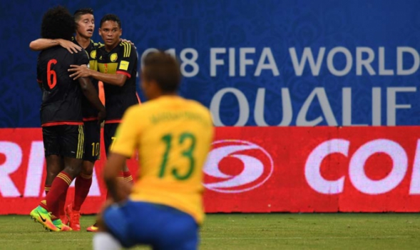 Brasil x Colombia (Foto:AFP)