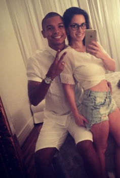 David Braz e sua esposa Mayra