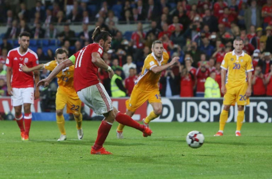 Bale conduziu País de Gales a uma goleada de 4 a 0 sobre a Moldávia